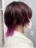 カシスカラー/カシスピンク/マッシュウルフ/ボルドー/モードヘア