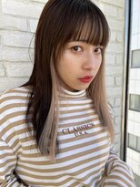 ロンドシェリ 仙台(Lond Cheri)&nbsp;インナーカラー/デザインカラー/グレージュカラー韓国ヘア[仙台]