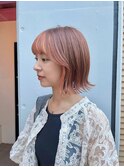 10代20代【インナーカラー】オレンジュ フェイスインナー