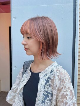 リノ(Lino) 10代20代【インナーカラー】オレンジュ フェイスインナー