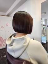 榮(Salon de 榮) 重めワンレングススタイル