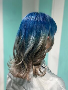 マティーナ ヘアー 池袋(Matina hair) 【グラデーションカラー×ブルー×ベージュ】20代30代40代50代