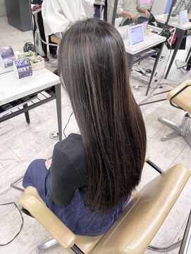 アジールヘア 所沢プロペ通り店(agir hair) 小顔カットワンカールシアーカラーハイライトミルクティー所沢
