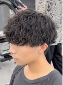 波巻きスパイラルメンズパーマツイストツイスパ縦落ちマッシュ