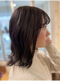 暗めな大人めグレージュ