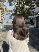 透明感オリーブグレージュ◎髪質改善カラーで圧倒的な艶感！