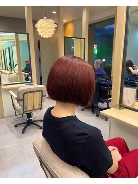 ナインオクロック 津志田店(9o'clock) 暖色系カラー×ショートボブ