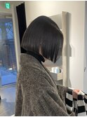 ダークグレージュ/きりっぱなしボブ/レイヤーカット/表参道