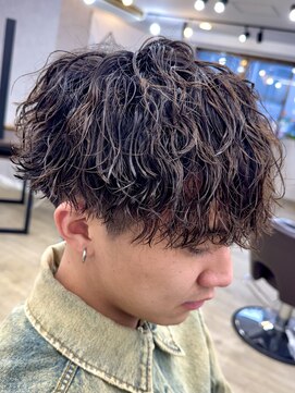 波巻きツイストスパイラルパーマ[津田沼/メンズ/メンズパーマ]