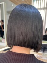 エンター 天神店(ENTER)&nbsp;切りっぱなしボブ/髪質改善/ダークブラウン/ENTER 天神店