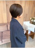 大人っぽい丸みのあるショートヘア/20代/30代
