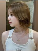 ミニウルフレイヤーカット顔周り前髪韓国ショートボブ/池袋