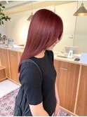【loje】ワインレッド/夏のヘアアレンジ