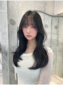 ワンホンヘア/くびれ巻き/透明感/艶髪/シースルー