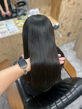 ヌープヘアーアイス(NUUP.hair ici) 【美髪】滑らか艶ロングの自然派ストレート◎/秋冬スタイル