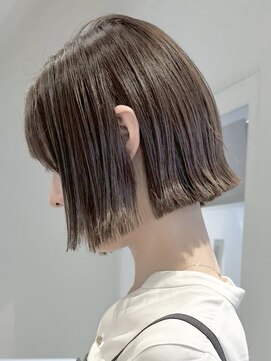ラック 表参道(LUCK) オリーブベージュ/ブリーチなし/グレージュ/似合わせカットボブ
