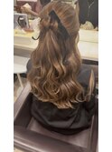 【北新地ヘアセット】ゆるウェーブハーフ