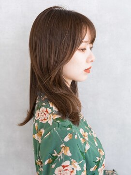 エスドットブルーム 梅田店(S.BROOM) 【S.BROOM 梅田】韓国風くびれミディアムレイヤースタイル