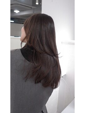 ミヨン 京都烏丸店(miyon) 【miyon】韓国レイヤーカット×暗髪カラー×髪質改善
