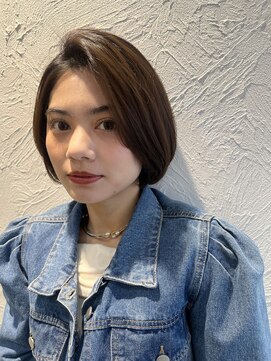 エクリ シセイドウ 麻布十番店(equri×SHISEIDO) 【麻布十番】大人のかきあげミニボブヘア