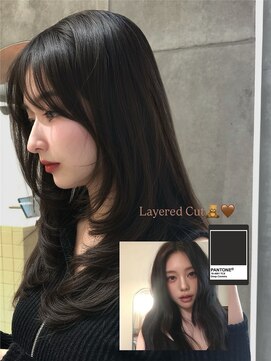 カノイ 銀座中央通り(KANOI) 【小顔カット】韓国風シースルーレイヤー