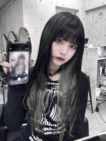 インク 渋谷(INK.)&nbsp;ミルクティーブロンドニュアンスウルフワンホンレイヤー渋谷