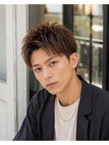 MEN's Baguz MEN'Sカット/ MEN'Sパーマ/ MEN'Sカラー 無造作ニュアンスマッシュ束感パーマメンズショート20代30代