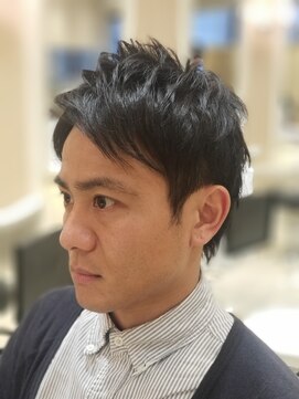 アッシュ 中目黒店(Ash) メンズアップバングレイヤー