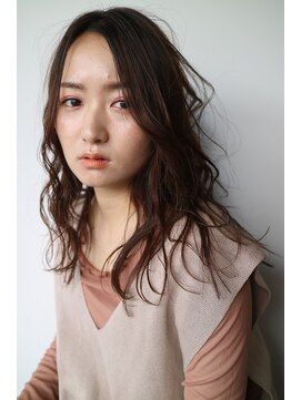 アールヘア ナチュラルアンドオーガニックサロン リラクシーデジタルウェーブ【シアーベージュカラー】