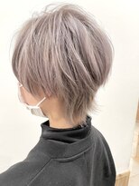 ノーム 横浜(NORM)&nbsp;ショートウルフ×ホワイトグレージュ