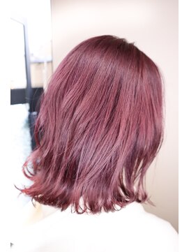 オラ ボーテ(Aura Beaute) 大人かわいい/外はねミディアム/ラベンダーピンク/愛され