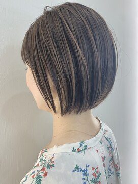 ジンクヘアーセカンド(ZiNK HAIR2nd) ナチュラルボブ×細めハイライト