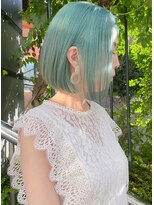 ロージアバイアルティナ(ROSIER by artina)&nbsp;クールショートボブ×ペールグリーン×ミントグリーン