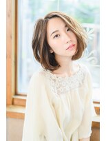 ネオリーブクレア 綱島店(Neolive Krea)&nbsp;大人可愛いミディアムウルフオリーブカラー30代40代　綱島