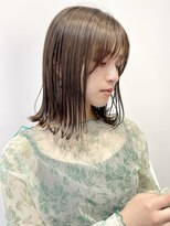 美髪/ホワイトグレージュ/大人かわいい/こなれミディ[銀座]
