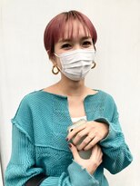 リビング 津田沼(LIVING)&nbsp;マッシュ/くびれヘア/ビタミンカラー/艶ボルドー[津田沼駅]