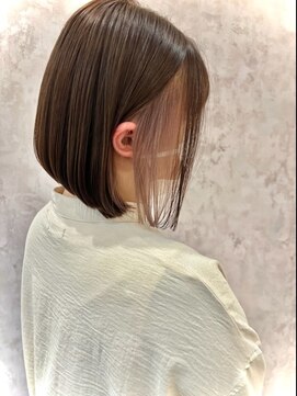 ラボヌールヘアー オリビエ 北千住店(La Bonheur hair Olivier) イヤリングカラー×ミルクティ☆ショコラアッシュ/