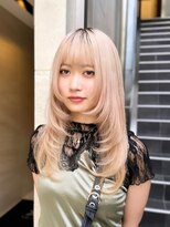 ニューヨークニューヨーク 梅田茶屋町店(NYNY)&nbsp;ハイトーンベージュのザクザクレイヤーカット