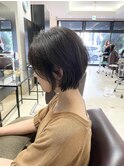 グレージュカラーダブルカラーハイライトケアブリーチ