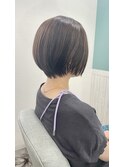 大人可愛い30代40代50ショートボブショート丸みショート