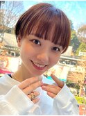 30代40代大人女性/前髪ありショートボブ/ショートヘア/髪質改善