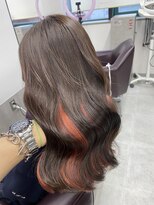 ロイオブジゼル(roi of GiseL)&nbsp;コーラルピンク×ブラウンベージュ