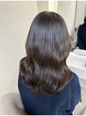 イメチェンハッシュカットフルバング似合わせレッドブラウン