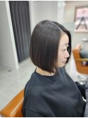 艶サラ暗髪ストレート/ボブ