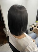 #セミディ#シアーカラー#ショートヘア#姫カット#ダークアッシュ
