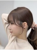横顔美人/前髪/顔まわり/似合わせカット/ヘアカラー/谷町四丁目