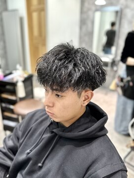 フォンド 津田沼(fond.) ベリーショート/ダークアッシュ/ニュアンスパーマ/韓国マッシュ