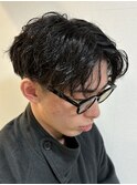 パーマ残りもかっこいい。そんなスタイル