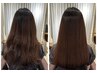 髪質改善純度100%トリートメント＋縮毛矯正＋カット　23,800円