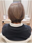 大人かわいい☆透明感が映える！ハンサムショート♪グレージュ